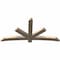 Ekena Millwork Alberta Smooth Timber Gable Bracket, Douglas Fir, 84"W x 42"H x 3 1/2"D x 5 1/2"F, 12/12 Pitch GBW084X42X0406ALB00SDF - alternate 5